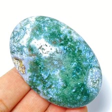 68g Natural Ocean Grass Agate Geode Crystal Stone Gemstone picture