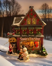 Retired St. Nicholas Square Village Collection Village Santa’s Toy Store BONUS picture