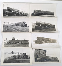 C. 1940s Pennsylvania Railroad PRR T-1  Steam Locomotive Photo Lot Of 8 picture