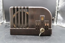 Vtg 1939 Montgomery Ward Airline Radio 93BR-508A Brown Bakelite Tube Unrestored picture