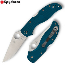 Spyderco Stretch 2 Straight Spine K390 Plain Blade Blue FRN Handles C90FP2K390 picture