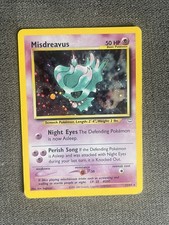 Pokémon TCG Misdreavus Neo Revelation Holo 11/64 Unlimited - Double Holo Error picture