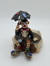 Ron Lee Hobo Joe Rainy Days 1985 Figurine Vintage 24k Gold Plated Marble picture