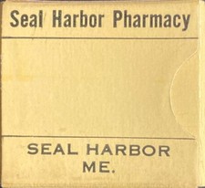 1940s Lot of 6 Sample Boxes Seal Harbor Pharmacy - Seal Harbor, Maine 