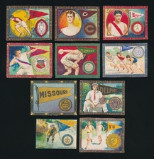 1910 T51 Murad Cigarettes COLLEGE SERIES -Lot of (10) Different *TRIMMED* picture