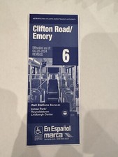 MARTA Bus Route 6 Map - Clifton Road / Emory Schedule picture
