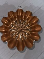 Vintage Copper Mold - Round Fluted - 3 1/2 cups - Jello  / Ice / Cake / Aspic picture