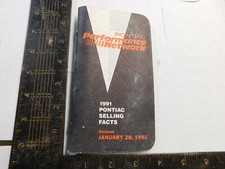 1991 PONTIAC SALESMAN BOOKLET ALL MODELS  picture