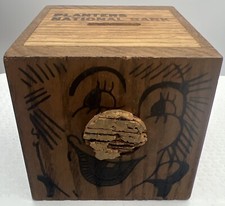 Vintage Capitol Incentives Wooden Zoo Circus Piggy Bank Planters National Cork picture