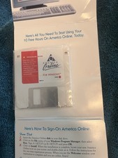 America Online Ver 2.5 Collectible Install Disk, Vintage AOL Floppy, 1993-1995 picture