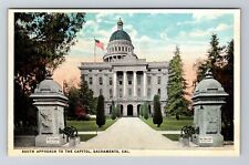 Sacramento CA-California, South Approach to the Capitol, Vintage Postcard picture