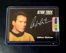 William Shatner Signed Star Trek Custom Card Captain Kirk Silver Auto SWAU COA picture