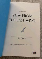 JILL BIDEN FIRST LADY SIGNED VIEW FROM THE EAST WING PSA/DNA AUTHENTIC JOE BIDEN picture