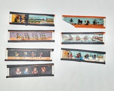 Antique Ernst Plank Magic Lantern Glass Slides Lot of 7 EP Nuremberg 1890s AS-IS picture