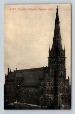Delphos OH-Ohio, St John's Church, Antique Vintage c1914 Souvenir Postcard picture