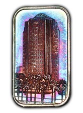 1987 First Interstate Bank of Las Vegas, Nevada 1 oz 999 Fine Silver Bar - Toned picture