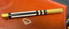 Lamy Lady Black Gold And White Plaid Rosenthal Porcelain Rollerball Pen 1994 picture