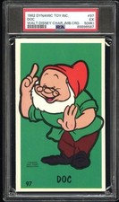 1962 Dynamic Toy Inc. #97 Doc Walt Disney Character Jumbo Trading Card  PSA 5 EX picture