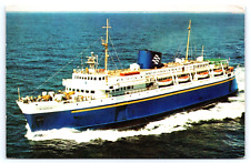 Postcard M. V. Bluenose Motor Vessel Ocean Ship Maine A14 picture