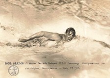 1918 Eddie Herzog AAU Ten Mile Swim Championship Philadelphia Photo San Diego picture