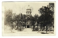 1924 RPPC Wyoming State Capitol Cheyenne Dome Courthouse Real Photo Postcard picture