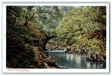 c1920's River Scene Pont Aberglaslyn Wales United Kingdom Unposted Postcard picture