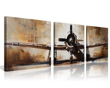 NAN Wind Vintage Military Aviation Fighter Jet Canvas Art Prints Framed Wall picture