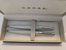 CROSS PEARLESCENT WHITE PEN & PENCIL SET LIMITED PRODUCTION DISCONTINED AT0191-4 picture