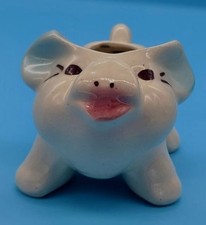 Shawnee Ceramic Hand Painted Anthropamorphic Little Pig Piggy Piglet Planter picture