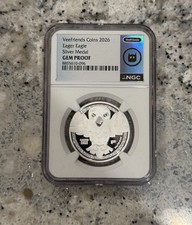 2026 VeeFriends Collectible Coin EAGER EAGLE SILVER COIN PURE .999 FINE SILVER picture