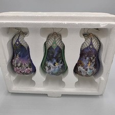 VTG 3 Bradford Edition 2000 Mimi Jobe's Fairyland Porcelain Ornaments 89242 picture