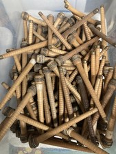 Vintage Wood Bobbins, 8.75
