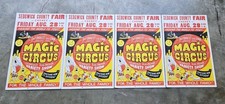 Antique Circus Posters Sedgwick County Fair KS 1950s 1960s NOS New Old Stock picture