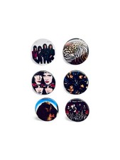 Kiss “No Make Up” Album Covers 1.5” Pin Back Buttons w/ Chase Button. picture