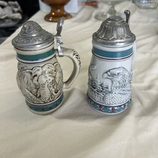 Avon Mini Stein Endangered Species The Bald Eagle Vintage 1990 Lot Of 2 picture