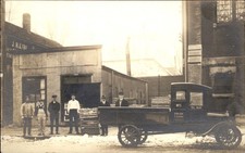 Circleville OH on Back - Delivery Truck & Bldgs c1909 Real Photo Postcard bhn picture