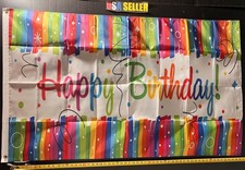 Happy Birthday Flag FREE USA SHIP Party Kids Man Cave Beer  Cake Fun Sign 3x5' picture