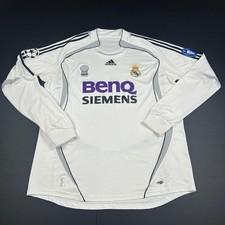Original Adidas Real Madrid 2006/2007 Long Sleeve Home Shirt Mens Large (1856) picture