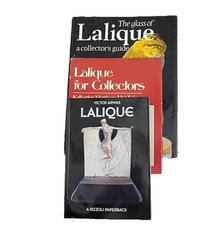Vintage 3 Lalique Collector Book Lot Arwas Glass Guide Art Deco Reference Rare picture