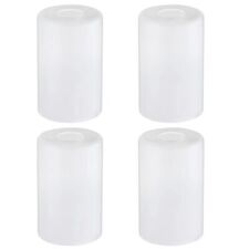 White Frosted Glass Shade Replacements 4 Packs, Elegant Glass Lamp Shade Cove... picture