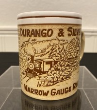 Durango Silverton Narrow Gauge Railroad Vintage Colorado Mug Petley Japan NOS picture