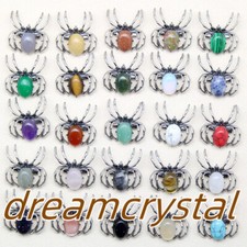 50pcs Mix Natural Quartz Crystal Alloy Spider Skull Reiki Random Insect Skull picture