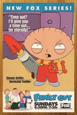 1999 Family Guy Series Premiere Print Ad/Poster Stewie Griffin Promo (FRAMED) picture