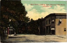 Vintage Lakeland Florida Postcard Main Street Looking East Lake Mirror picture
