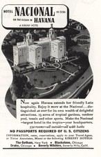 1946 Hotel Nacional De Cuba: Havana Friendly Latin Hospitality Vintage Print Ad picture