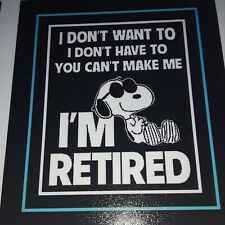  PEANUTS ☆ Snoopy ♡ I'm Retired  ♡ Magnet ♡  picture