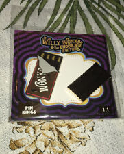 Willy Wonka and the Chocolate Factory Pin Set Golden Ticket & Wonka Bar Pins New picture