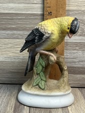 Lefton Hand Painted Gold Finch Bird Figurine China KW395 Yellow picture
