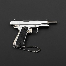 1:3 Mini 1911 Metal Keychain Gun Model Keychain Decompression for Man picture