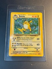 1999 Pokemon Raichu 14/102 Base Set Unlimited Holo Rare picture